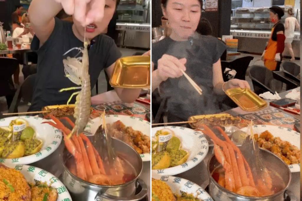 Live shrimp attack hot dinner in wild video